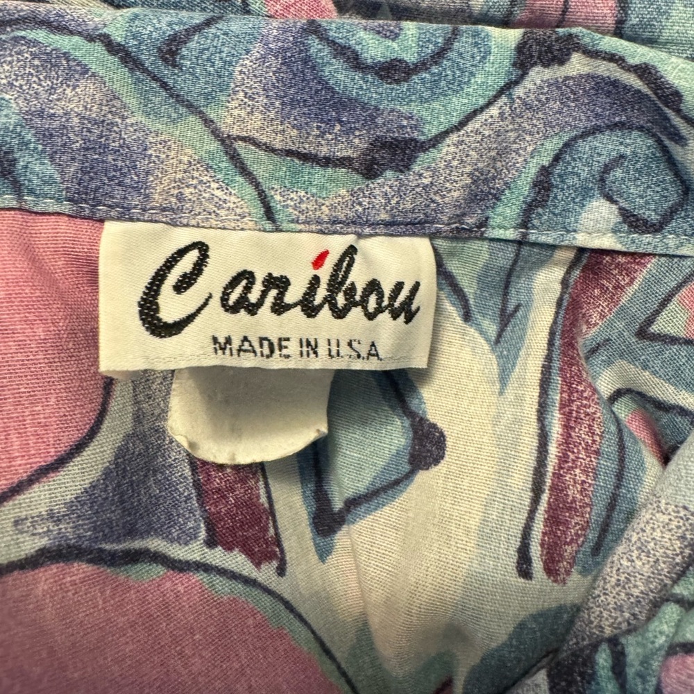 Vintage Caribou Shirt SZ SM - Picture 3 of 4